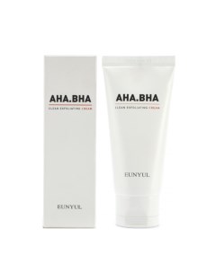Обновляющий крем с AHA и BHA кислотами для чистой кожи AHA BHA Clean Exfoliating Cream Eunyul (корея)