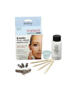 Краска хна для бровей Светло коричневая Eyebrow Tint Light Brown 500505 80 капсул Godefroy (корея)