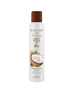Мусс с органическим кокосовым маслом Silk Therapy With Coconut Oil Whipped Volume Mousse Biosilk (сша)