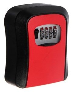 Ключница с кодовым замком размер 12х9 6х4 см цвет красный Nnb