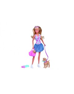 Кукла Штеффи Прогулка с питомцами 29 см Simba