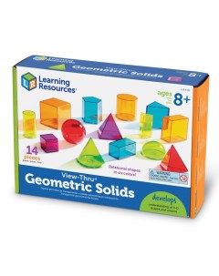 Игровой набор Объемные геометрические фигуры 14 элементов Learning resources