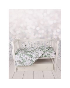 Постельное белье Exclusive Soft Collection 101 Папоротники 3 предмета Amarobaby