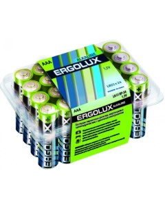 Батарейка Alkaline LR03 BP 24 ААА LR03 1 5В Ergolux