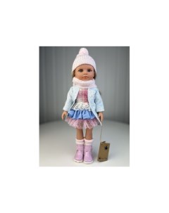 Кукла Нина блондинка в голубом пальто и розовой шапке 33 см Lamagik s.l.