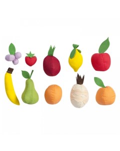Набор фруктов с карточками 10 предметов Paremo
