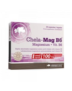 Витаминный комплекс с магнием В6 Chela Mag B6 30 капсул Olimp labs
