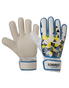 Перчатки вратарские Jr FG05212 р 6 2 мм латекс удл манж бело голуб желтый Torres