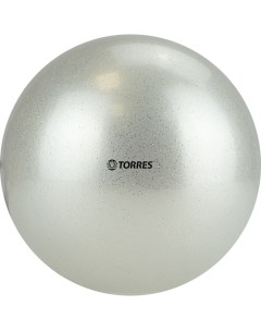 Мяч для художественной гимнастики AGP 15 07 диам 15 см ПВХ жемчужный с блестками Torres