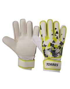 Перчатки вратарские Training FG05214 р 10 2 мм латекс удл манж бело зелено серый Torres