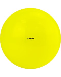 Мяч для художественной гимнастики однотонный AG 19 04 диам 19 см ПВХ желтый Torres