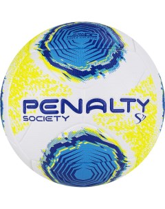 Мяч футбольный Bola Society S11 R2 XXII 5213261090 U р 5 PU термосшивка бел желто голуб Penalty