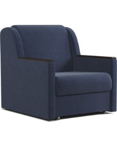 Кресло кровать Аккорд Д 90 велюр Ультра миднайт Шарм-дизайн