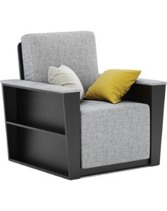 Кресло кровать Бруно 2 венге и серый Шарм-дизайн