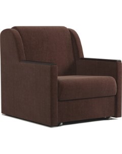 Кресло кровать Аккорд Д 70 велюр Дрим шоколад Шарм-дизайн
