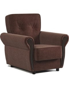Кресло для отдыха Классика М велюр Дрим шоколад Шарм-дизайн