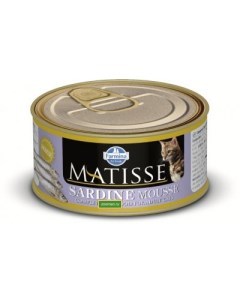 Влажный корм для кошек Matisse Mousse мусс с сардинами 0 085 кг Farmina