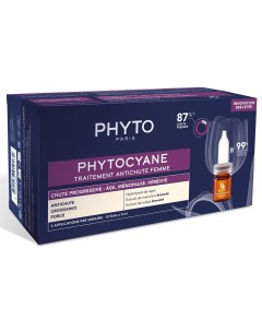 Сыворотка против выпадения волос для женщин 12 флаконов х 5 мл cyane Phyto