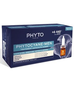 Сыворотка против выпадения волос для мужчин 12 флаконов х 3 5 мл cyane Phyto