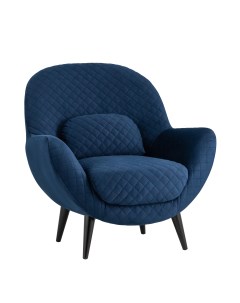 Кресло карл велюр тёмно синий синий Stool group
