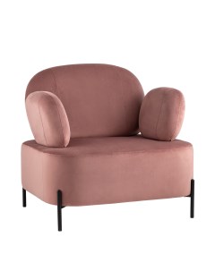 Кресло кэнди с подлокотниками велюр пыльно розовый розовый Stool group