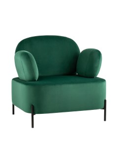 Кресло кэнди с подлокотниками велюр зелёный зеленый Stool group