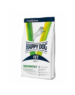 Vet Diet Skin Protect полнорационный сухой корм для собак с чувствительной кожей диетический 4 кг Happy dog