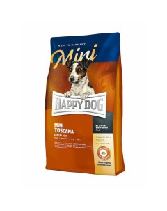 Supreme Sensible Mini Toscana полнорационный сухой корм для собак мелких пород с низкой активностью  Happy dog