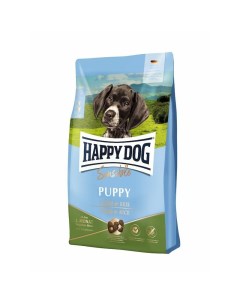 Sensible Puppy Lamb Rice полнорационный сухой корм для щенков средних и крупных пород до 7 месяцев с Happy dog
