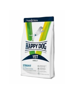 Vet Diet Struvit полнорационный сухой корм для собак при струвитных уролитах диетический 1 кг Happy dog
