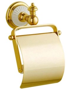 Держатель туалетной бумаги Palazzo 10101 с крышкой золото Boheme
