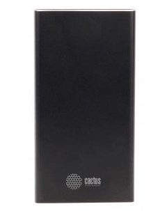 Мобильный аккумулятор CS PBFSJT 10000 Li Pol 10000mAh 2 1A 2 1A черный 2xUSB материал алюминий Cactus