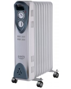 Масляный радиатор UT 20 2000 Вт термостат серый Oasis