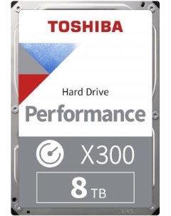 Жесткий диск 3 5 8 Tb 7200 rpm 256 Mb cache X300 Performance SATA III 6 Gb s HDWR480UZSVA Toshiba