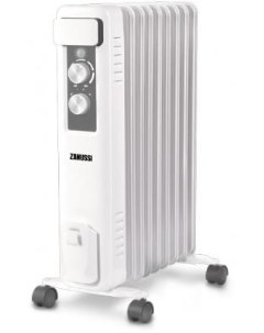 Масляный радиатор Casa ZOH CS 09W 2000 Вт термостат Регулировка температуры белый Zanussi