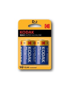 Батарейка Max Super Alkaline D блистер 2 шт Kodak