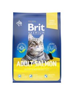 Корм для кошек Premium Cat Adult лосось сух 2кг Brit*