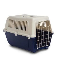Переноска Визион для кошек и собак мелкого размера 48x32x33 см синяя Mp-bergamo