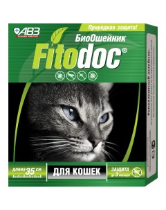 Fitodoc Био Ошейник репеллентный от блох и клещей для кошек 35 см Авз