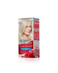 Стойкая крем краска для волос Color Sensation 910 Пепельно платиновый Блонд Garnier