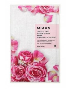 Тканевая маска с экстрактом лепестков розы 23 г Joyful Time Mizon