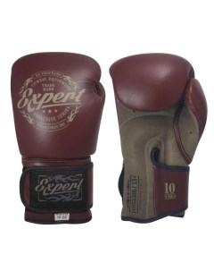 Перчатки боксерские Fight Expert Vintage на липучке кожа 12 OZ Flamma