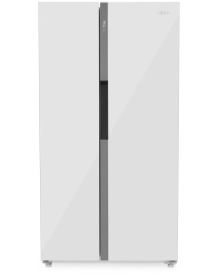 Холодильник Side by Side ZRSS630W белое стекло Zugel