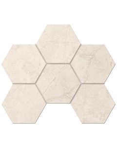 Мозаика Marmulla Light Beige MA02 Hexagon Непол 25x28 5 Ametis