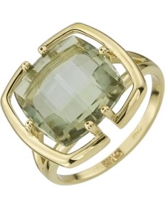 Кольцо с 1 аметистом из жёлтого золота Aloris