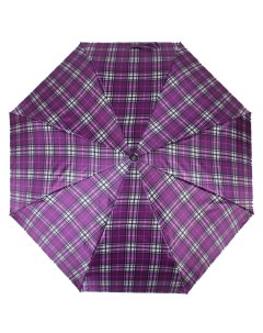 Зонт женский 112183 КЛЕТКА фиолетовый Zemsa