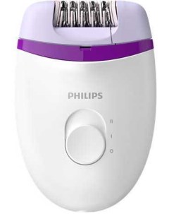 Эпилятор Philips BRE225 Satinelle Essential Белый фиолетовый