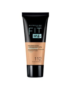 Крем тональный для лица FIT ME тон 112 теплый бежевый Maybelline