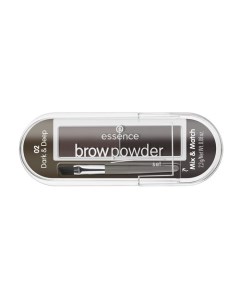 Тени для бровей BROW POWDER SET тон 02 для брюнеток Essence