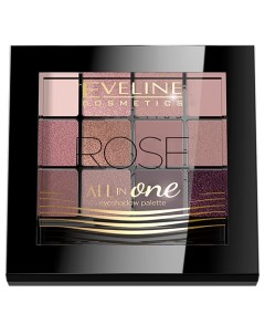 Палетка теней для век ALL IN ONE тон Rose Eveline